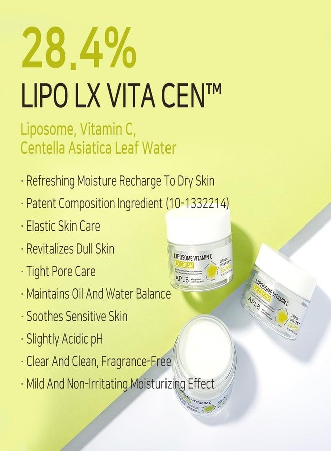ايه بي ال بي كريم APLB Liposome Vitamin C LX | LIPO LX VITA CEN™ 28.4% 1.86 أونصة سائلة / عناية بالبشرة الكورية، امتصاص فعال، بقع داكنة، عناية بمرونة البشرة، ينعش البشرة بلطف ويحسن ملمسها - Image 3